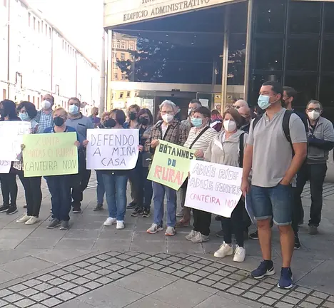 Acto diante da Xunta de Galiza