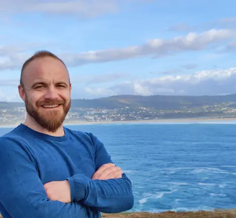 Andr&eacute; Rodr&iacute;guez, candidato do BNG en Valdovi&ntilde;o
