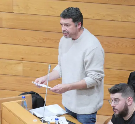 Mon Fern&aacute;ndez no Parlamento Galego